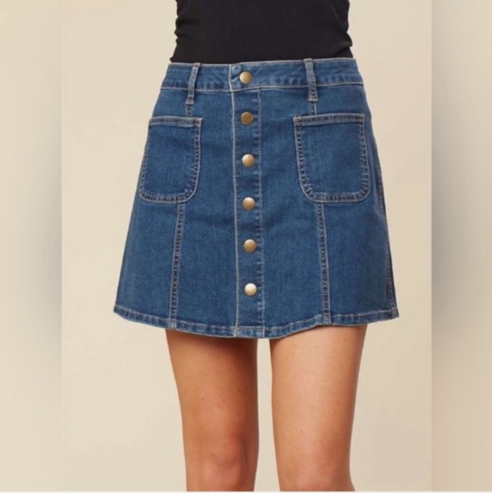Altar'd State Back to School Denim Skirt